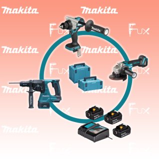 Makita Bürstenlose Mega-Combo SET / 3-teilig