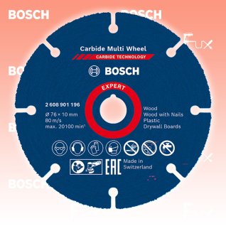 Bosch Expert  Multi Material Carbide-Trennscheibe 76 mm